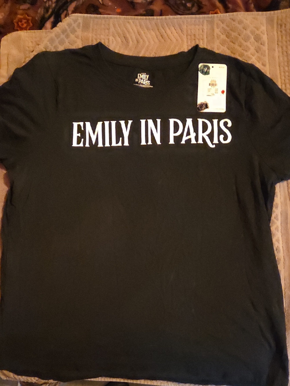Women's Black Graphic Tee